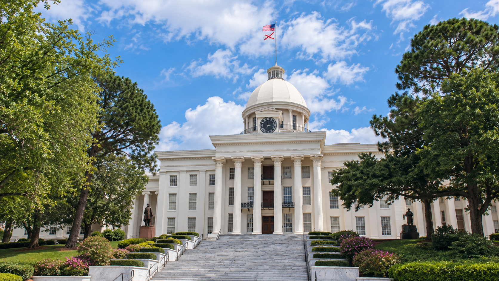 Alabama State Capitol representing policy architecture and nursing apprenticeship program design.