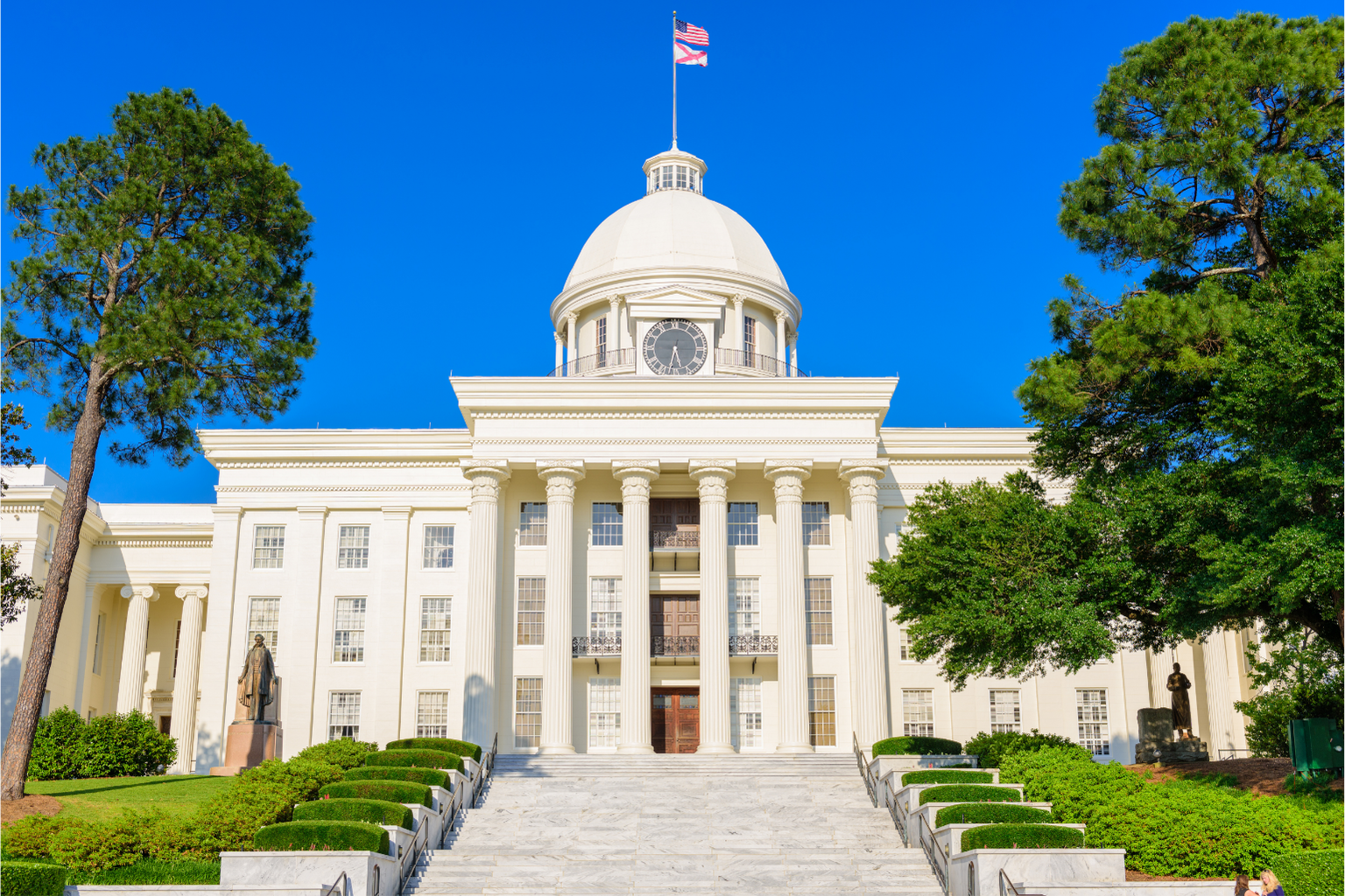 Alabama State Capitol in Montgomery, Alabama.